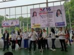 HT Showcases National Futsal Team’s Ranking in Front of South Jakarta Residents during Perindo’s Cheap Market Event