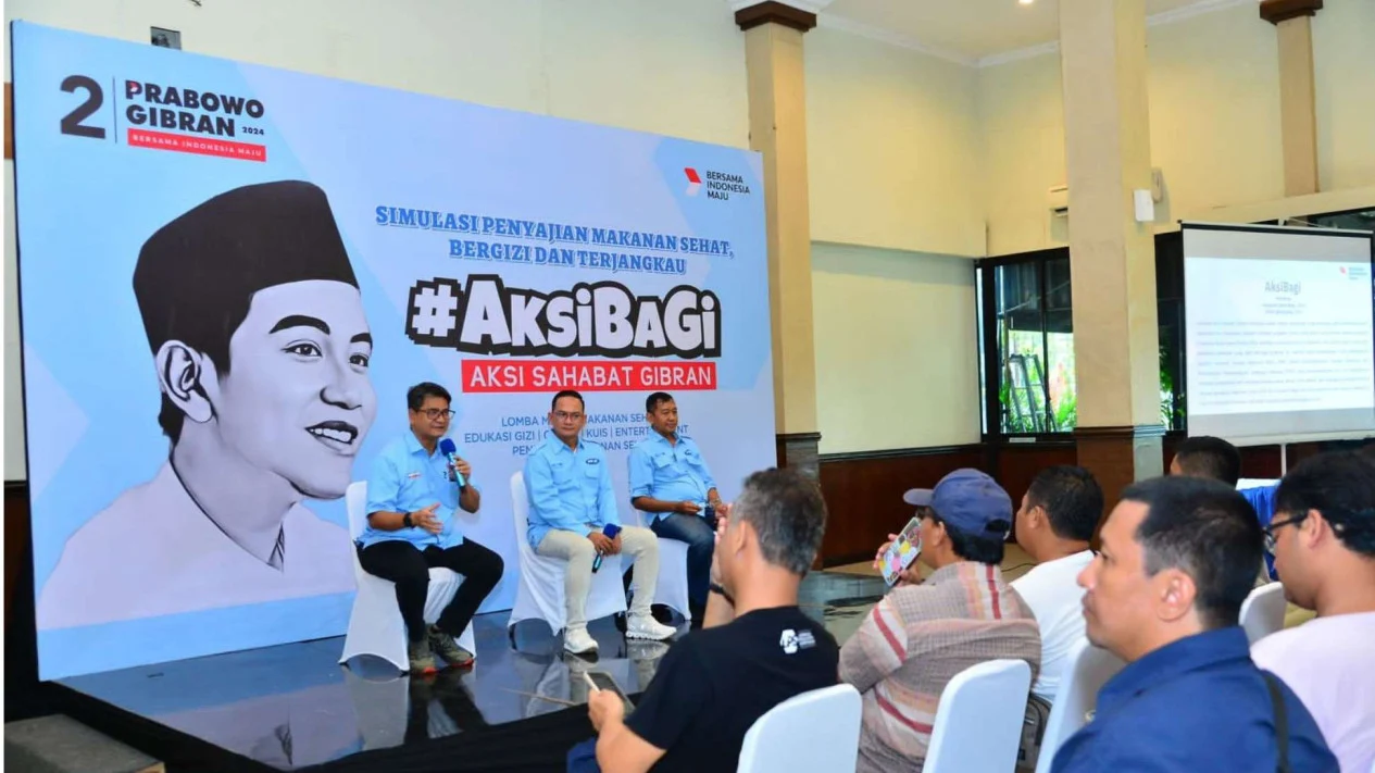 Relawan Aksi Sahabat Gibran Mengadakan Simulasi Program Makan Siang Gratis di Semarang