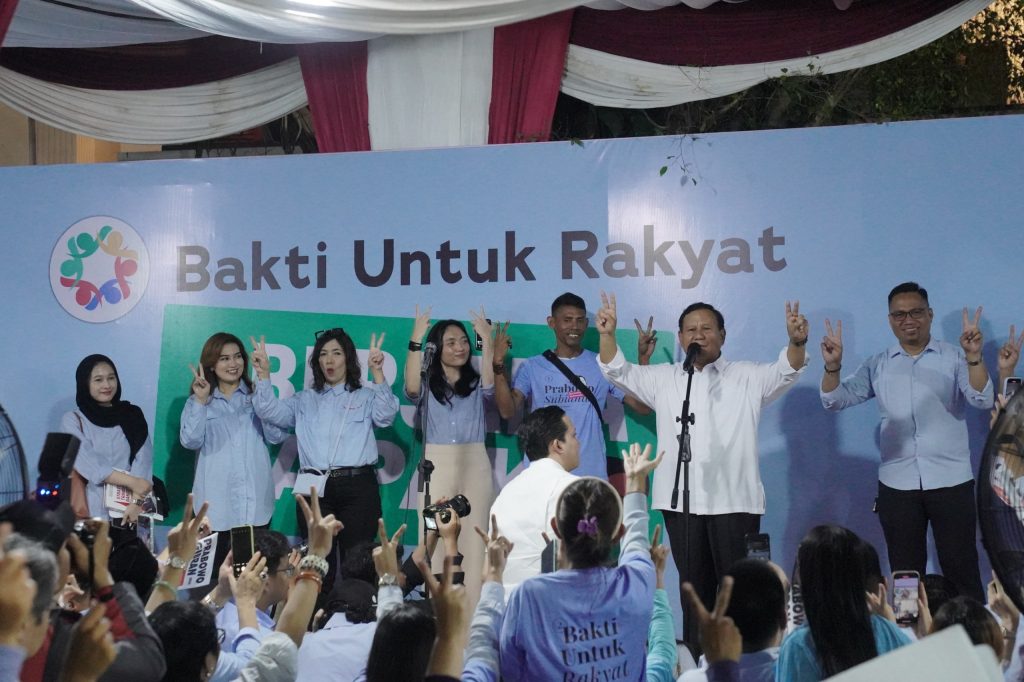 Prabowo Menerima Dukungan dari Komunitas Bakti Untuk Rakyat yang Beranggotakan 500 Ribu Orang