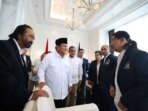 Prabowo Subianto Bersilaturahmi dengan Surya Paloh di NasDem Tower: Saya Hadir untuk Menghormati