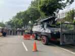 Barracuda dan Water Canon Siap di Gedung KPU Menjelang Penetapan Presiden dan Wapres Terpilih