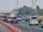 Pemudik Membanjiri Tol Japek Km 57 Setelah Lebaran dimulai