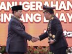 The Chief of Indonesian Police Bestows the Bintang Bhayangkara Utama Honor upon Prabowo Subianto