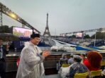 Prabowo Subianto Memberikan Semangat kepada Kontingen Indonesia di Opening Ceremony Olimpiade Paris 2024