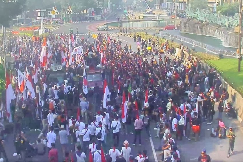 Pengguna Jalan Diminta Untuk Hindari Kawasan Patung Kuda Jakpus Selama Demo