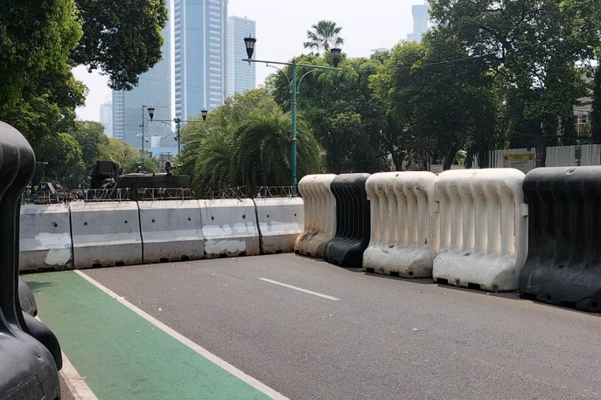 Kantor KPU, Jalan Imam Bonjol Ditutup Menjelang Aksi Damai