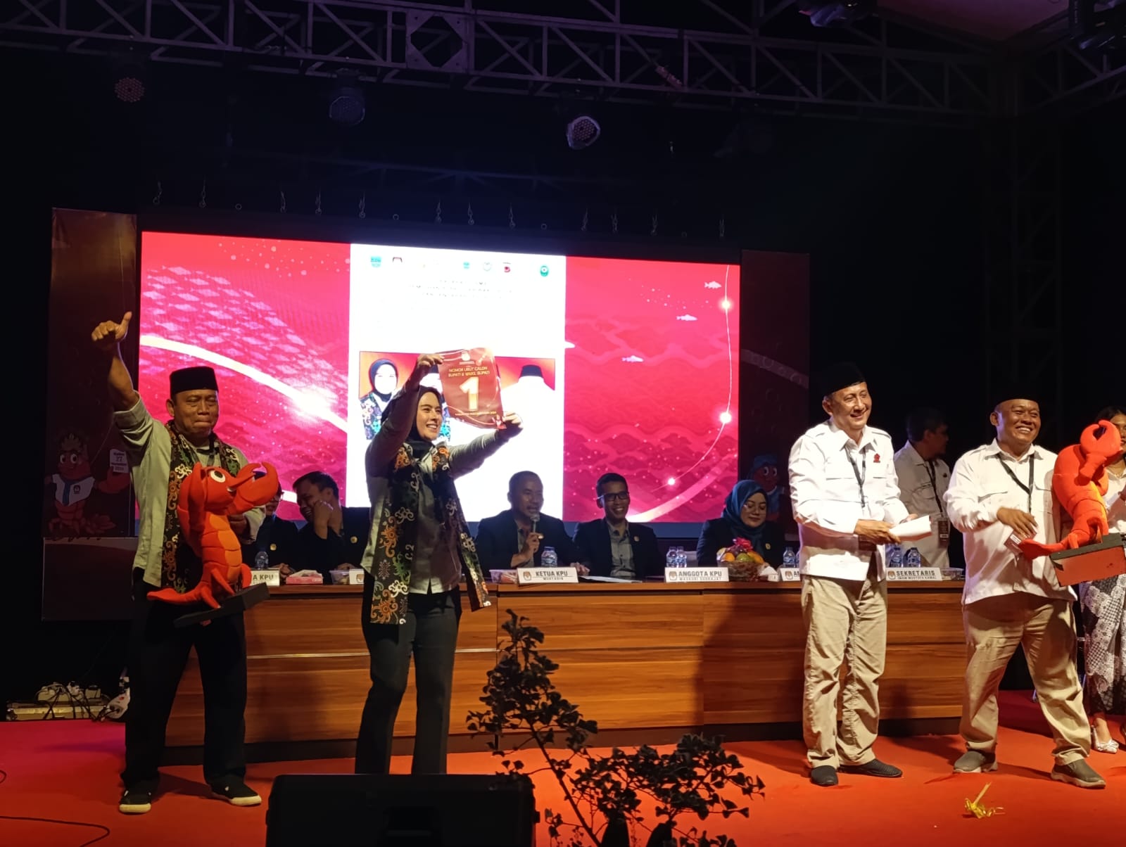 Pemilihan Nomor Urut Calon Bupati dan Wakil Bupati Pangandaran 2024