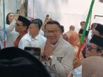 Ridwan Kamil di Sambut di Markas TKN Fanta dengan Palang Pintu dan Kesenian Betawi