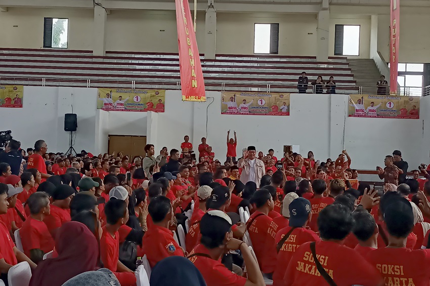 Ridwan Kamil menghadiri acara konsolidasi pemenangan SOKSI Jakarta di Kelapa Gading