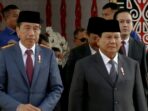 Prabowo Subianto dan Jokowi Tiba Bersama-sama dalam Mobil Presiden untuk Pelantikan Anggota DPR Terpilih