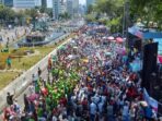 Pesta Rakyat Berakhir, Akses Jalan Sudirman-MH Thamrin Kembali Dibuka