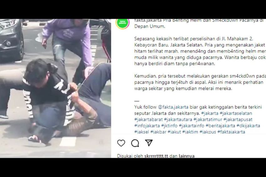 Terungkap Identitas Pria yang Memukul Perempuan di Jaksel